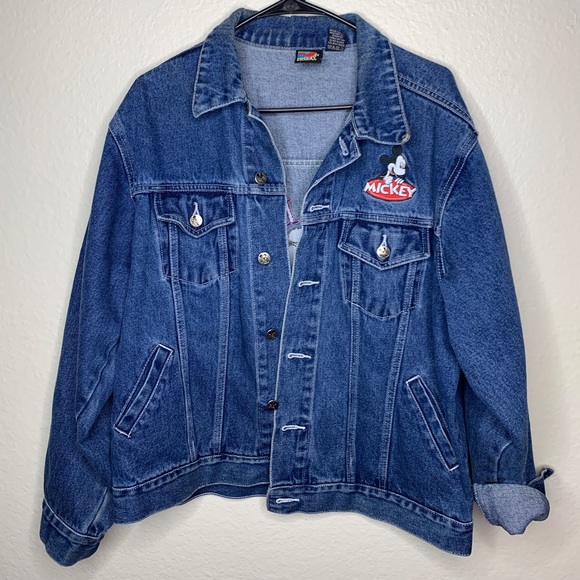 Disney Jackets & Blazers - Vintage Disney Mickey Mouse Jean Jacket